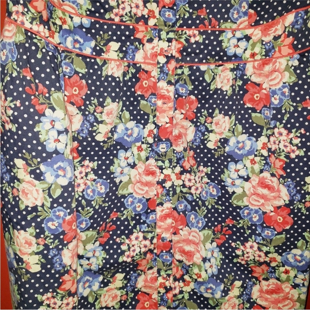 torrid Navy Floral Strapless Dress - Picture 7 of 7